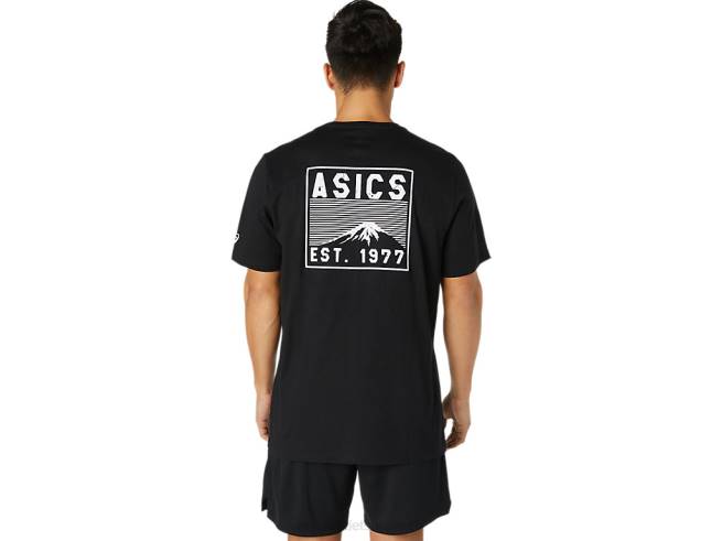 t-shirt fuji 1977 performance noir Asics L6N0K2034