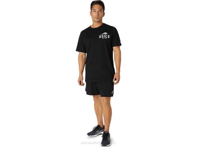 t-shirt fuji 1977 performance noir Asics L6N0K2034