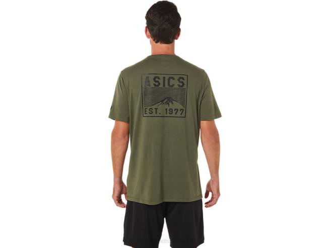 t-shirt fuji 1977 toile olive Asics L6N0K1630