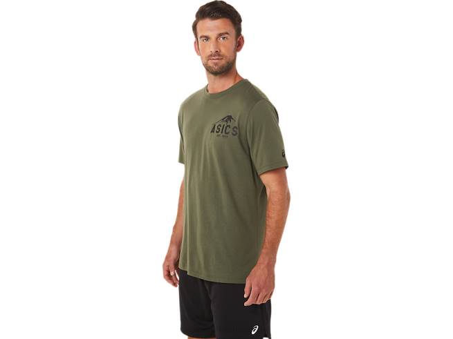 t-shirt fuji 1977 toile olive Asics L6N0K1630