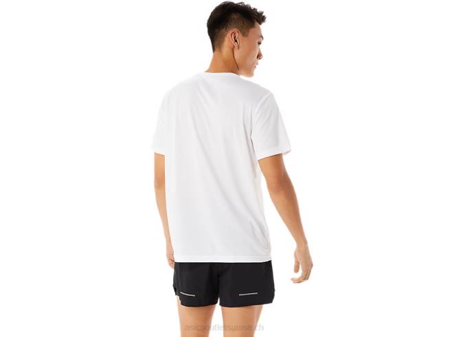 t-shirt graphique à manches courtes blanc brillant Asics L6N0K1368