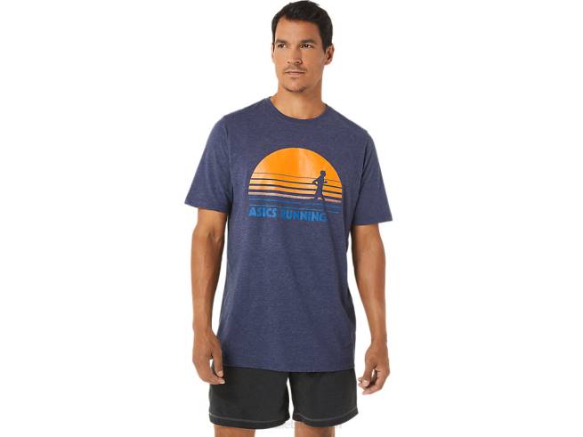 t-shirt graphique sunrise runner bruyère caban Asics L6N0K1262
