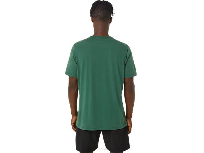 t-shirt pinceau à manches courtes vert Chasseur Asics L6N0K879