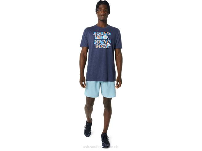 t-shirt à slogan hibiscus bruyère caban Asics L6N0K1045