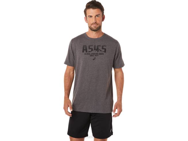 tee 1977 mtn chiné gris foncé Asics L6N0K1637