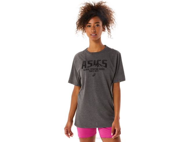 tee 1977 mtn chiné gris foncé Asics L6N0K1637
