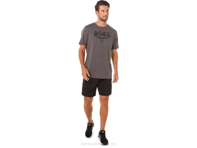 tee 1977 mtn chiné gris foncé Asics L6N0K1637