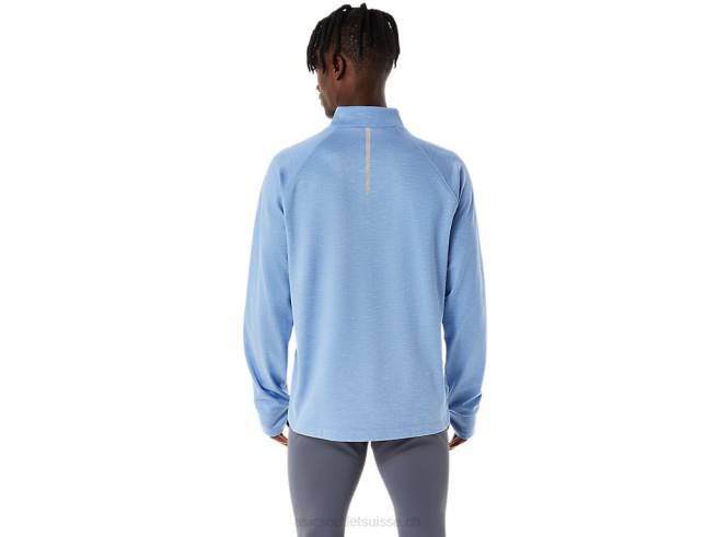 thermopolis hiver 1/2 zip homme bleu harmonie bruyère Asics L6N0K1063