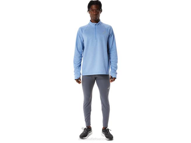 thermopolis hiver 1/2 zip homme bleu harmonie bruyère Asics L6N0K1063