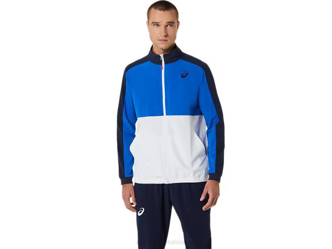 veste de match homme bleu thon/minuit Asics L6N0K533