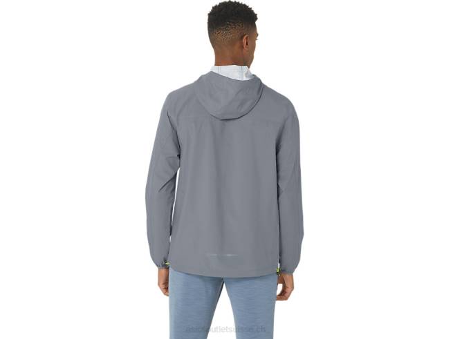 veste imperméable homme feuille de roche/zeste de citron vert Asics L6N0K246