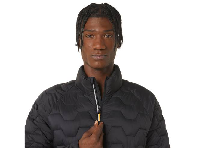 veste isolante performante pour hommes performance noir Asics L6N0K782