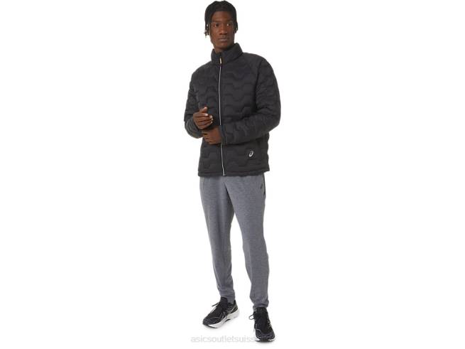 veste isolante performante pour hommes performance noir Asics L6N0K782