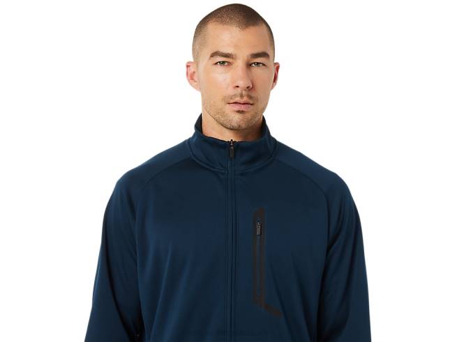 veste jacquard actibreeze pour homme bleu français Asics L6N0K1503