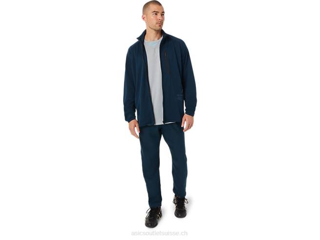 veste jacquard actibreeze pour homme bleu français Asics L6N0K1503