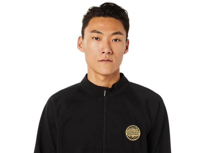 veste lam homme performance noir Asics L6N0K1624