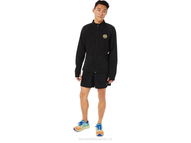 veste lam homme performance noir Asics L6N0K1624