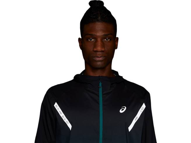 veste lite-show homme performance noir/pin velours Asics L6N0K832