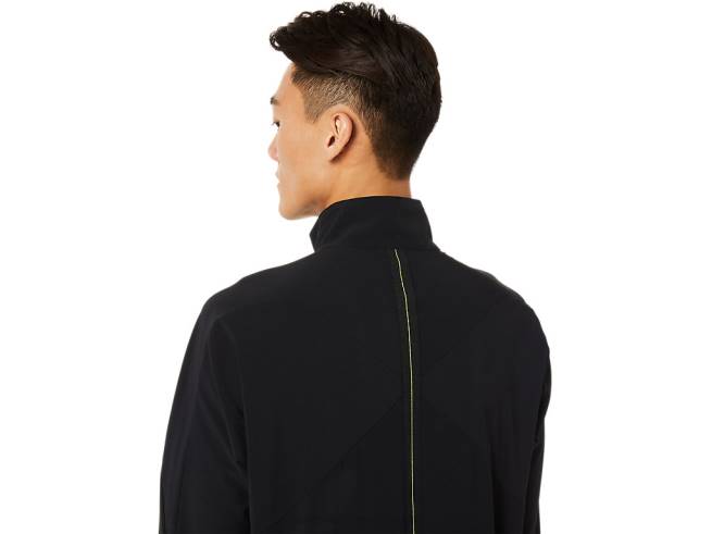 veste tissée stretch pour homme performance noir Asics L6N0K1450